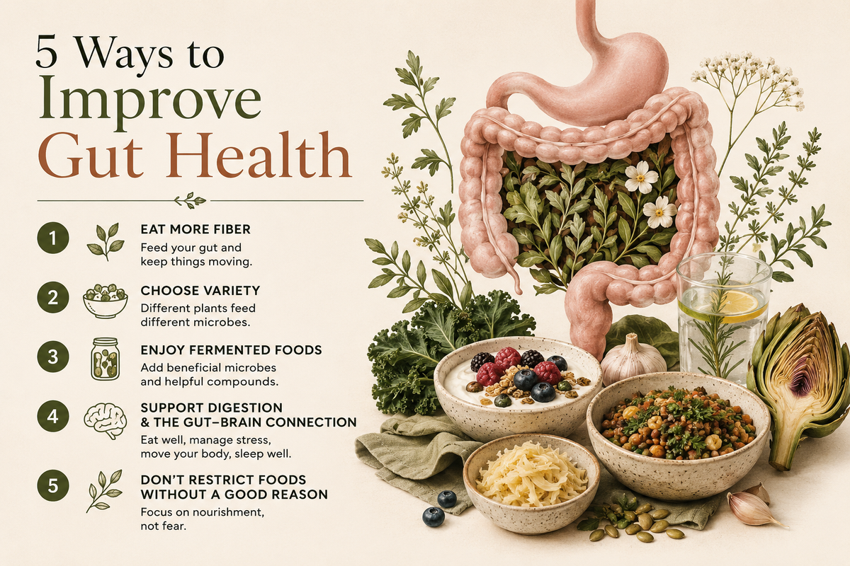 5 Things You Can Do for Better Gut Health